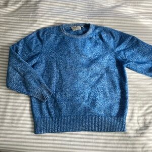 Pringle of Scotland Vibrant Blue Crewneck Cotton Sweater
